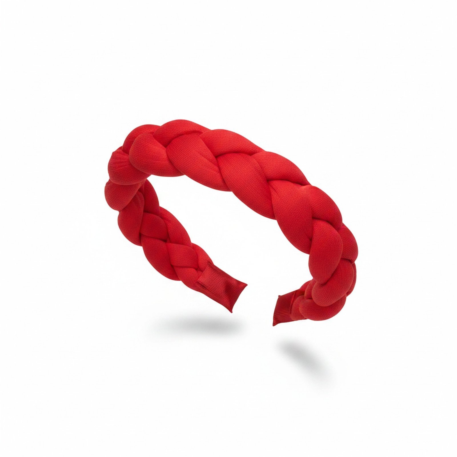 Braided Headband — Crimson