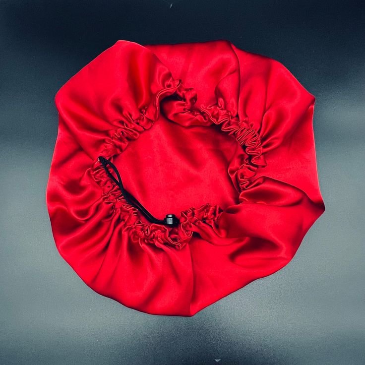 Reversible Silk Drawstring Adjustable Hair Bonnet